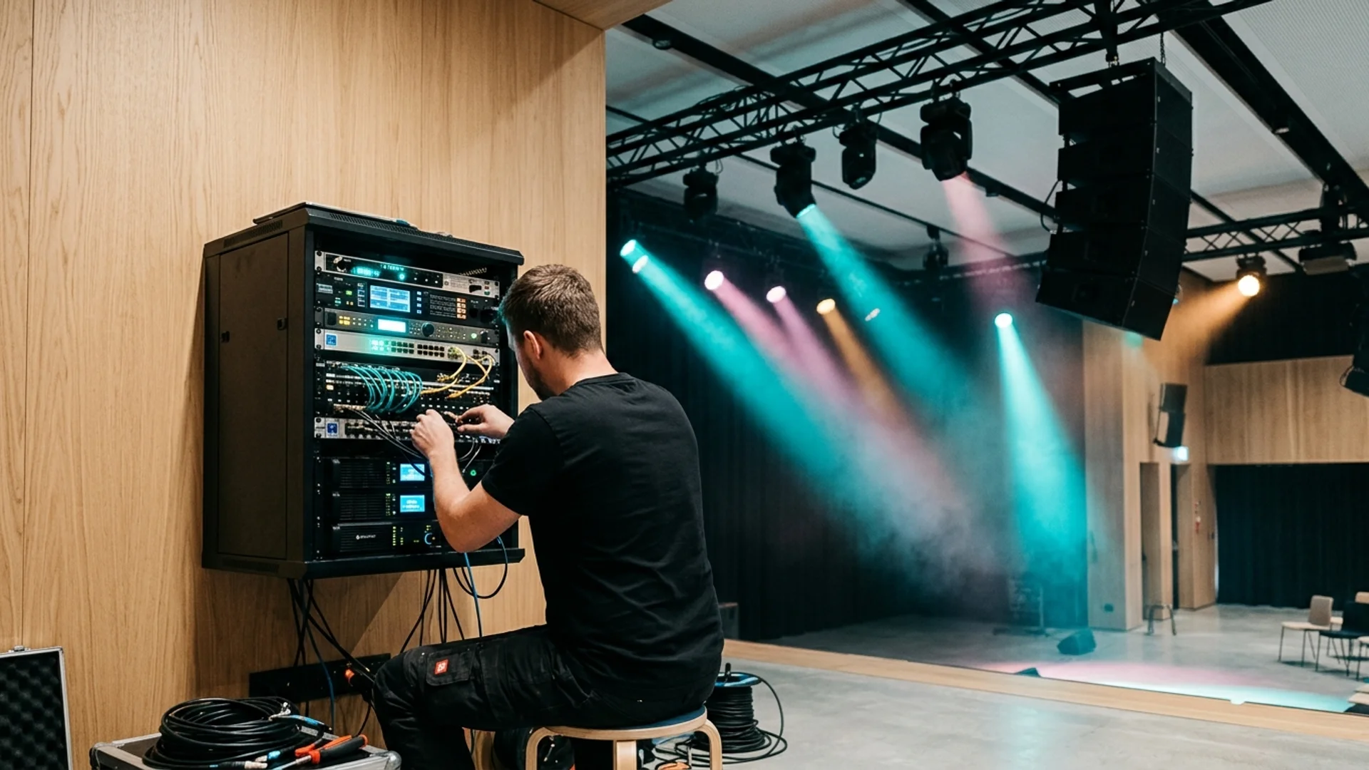 Festinstallation – fest verbaute Licht-, Ton- und Medientechnik in Event-Location