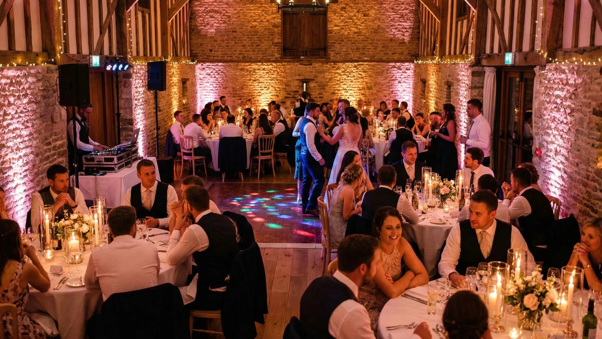 Hochzeit Pfersbach Ambiente Licht DJ Dorfhaus