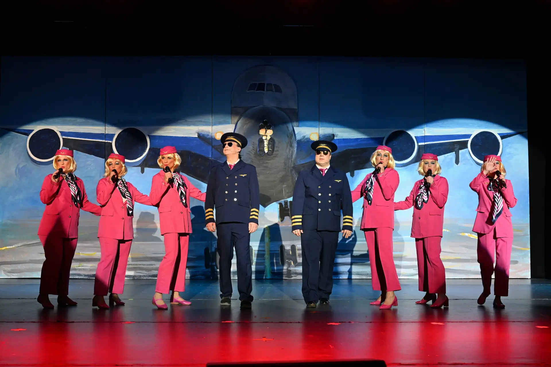 MGV Neuhausen Filder-Fasnets-Show 2024 Flughafen Bühnenshow