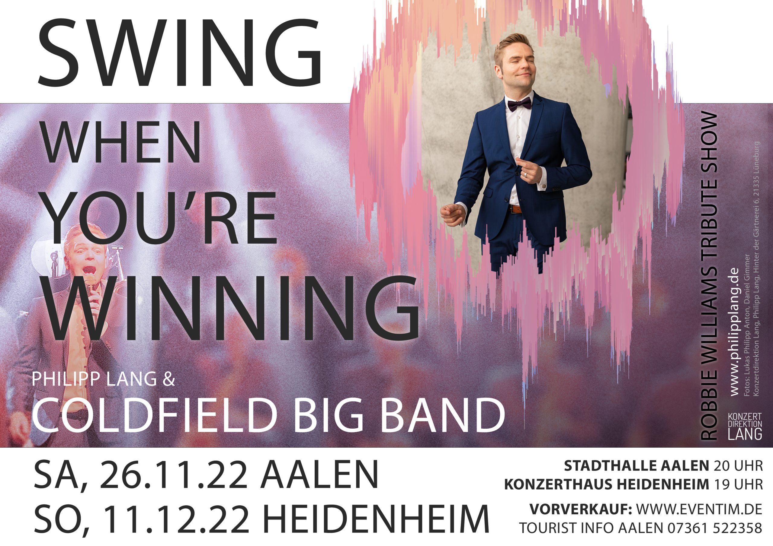 Robbie Williams Tribute Show Philipp Lang Coldfield Big Band